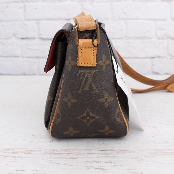 Louis Vuitton Viva Cite PM Small Crossbody & Shoulder Leather Red Purse A4573 - Picture 11 of 13